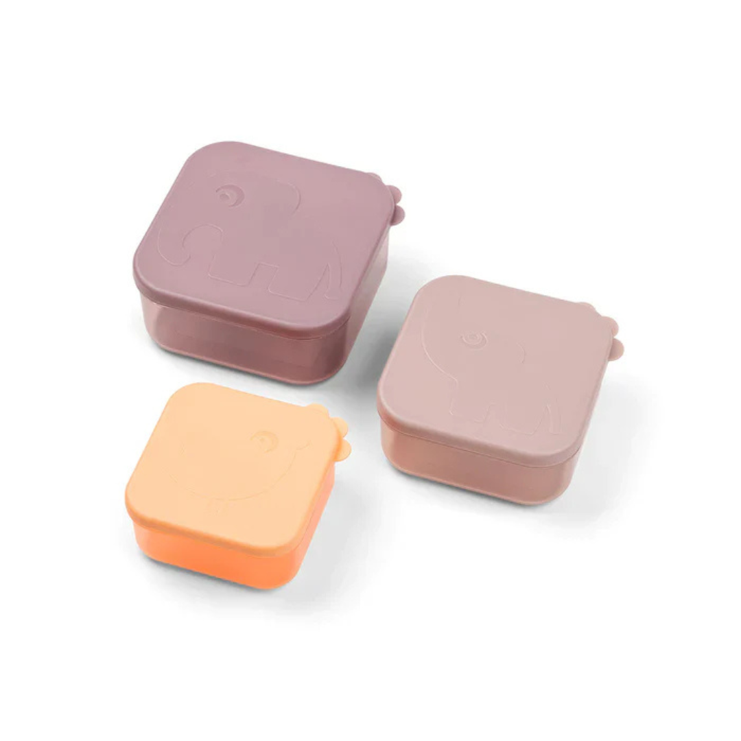 Set de 3 Cajas para Snack Deer Friends - Rosa | Done by deer