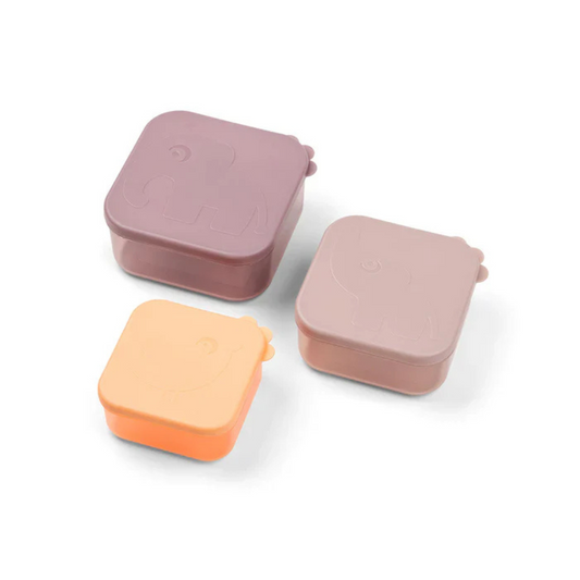 Set de 3 Cajas para Snack Deer Friends - Rosa | Done by deer