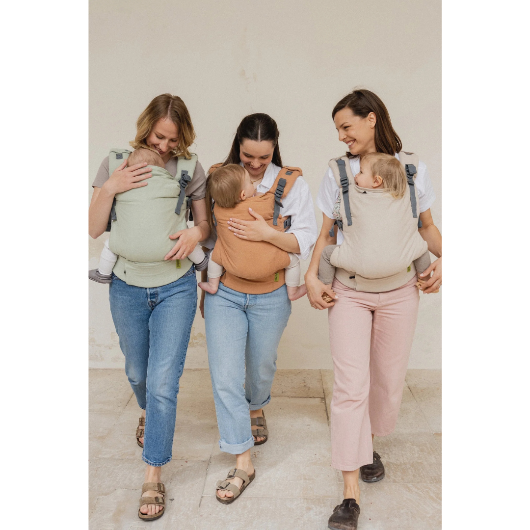 Mochila de Porteo Ergonómica - Boba X - Lino Willow Green | Boba