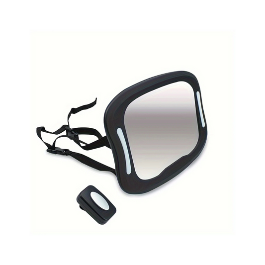 Espejo Retrovisor para Auto con Luces LED y Control Remoto | Bebesit