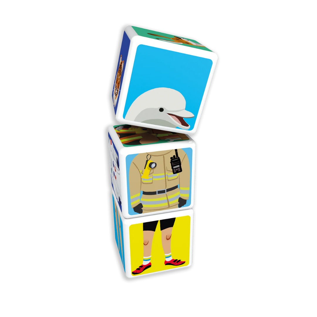 Cubos Magnéticos MAGICUBE - Figuras Combinadas (9 piezas) | Geomag