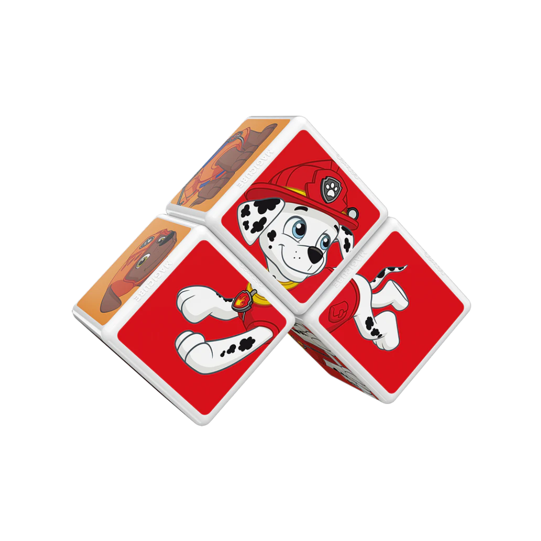 Cubos Magnéticos MAGICUBE Paw Patrol - Marshall, Rubble y Zuma (3 cubos) | Geomag