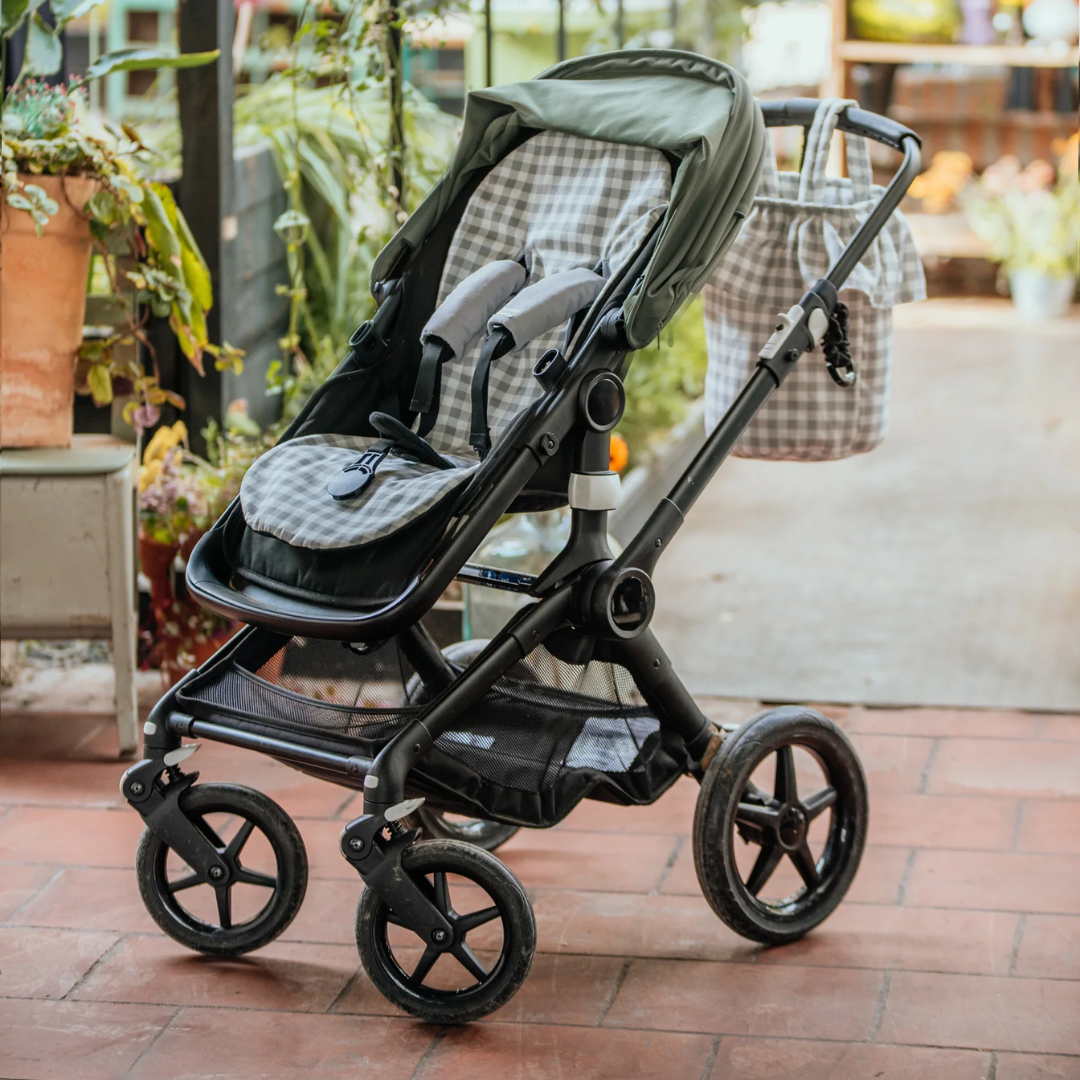 Protector Coche - Vichy Gris | miNest