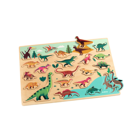 Puzzle de Madera 22 piezas - Dino | Djeco
