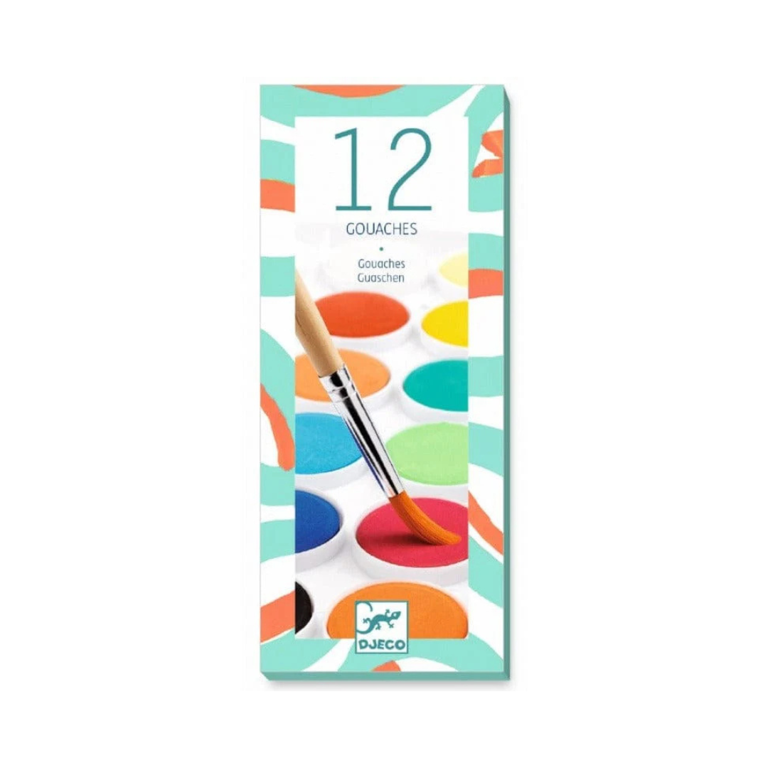 Paleta de Acuarelas - 12 Colores | Djeco