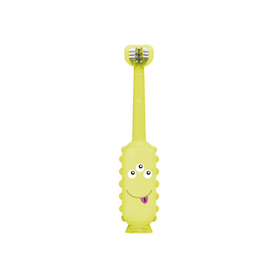 Cepillo de Dientes para Bebés y Niños (1-4 años) Monster - Verde | Dr. Brown's