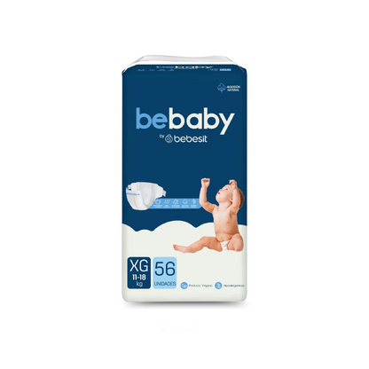 Pañales BeBaby Premium - 56 Unidades | Bebesit