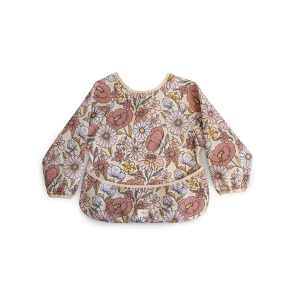Babero Manga Larga - Flores Retro | Mushie