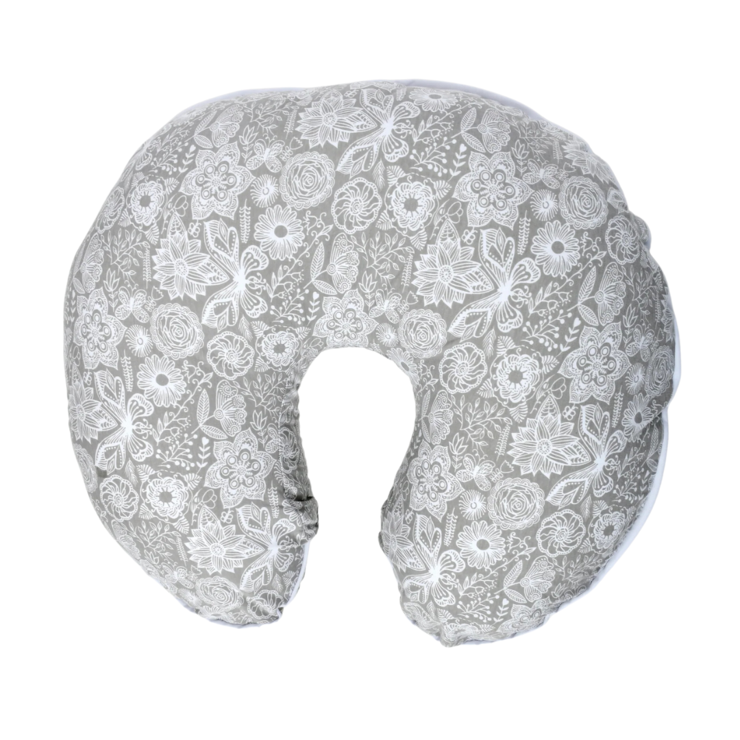 Cojin de Lactancia Soft - Mandala Gris | Nueve Lunas