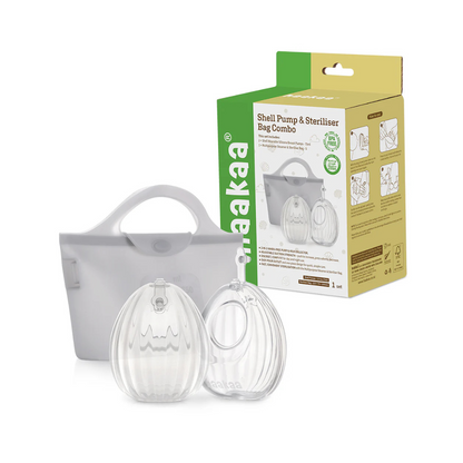 Set de 2 Shells Recoletoras + Bolsa Esterilizadora de 750 ml | haakaa