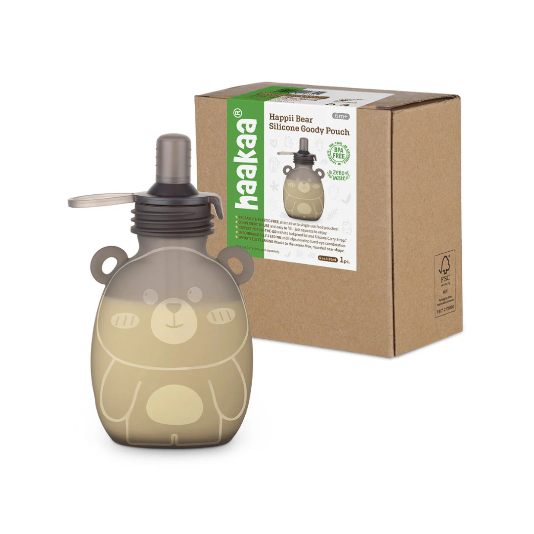 Pouch de Silicona Happii Bear - 170ml | haakaa