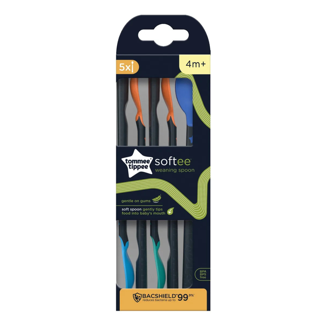 Pack de 5 Cucharas de Alimentación Softee (4 meses +) | Tommee Tippee