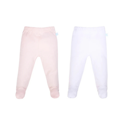 Pack de 2 Pantys Algodón - Blanco y Rosado | Bambino