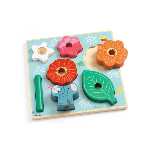 Puzzle Madera Encaje - Puzz Stack Happy | Djeco