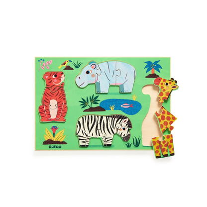 Puzzle Madera Encaje - Coucou Tigre | Djeco