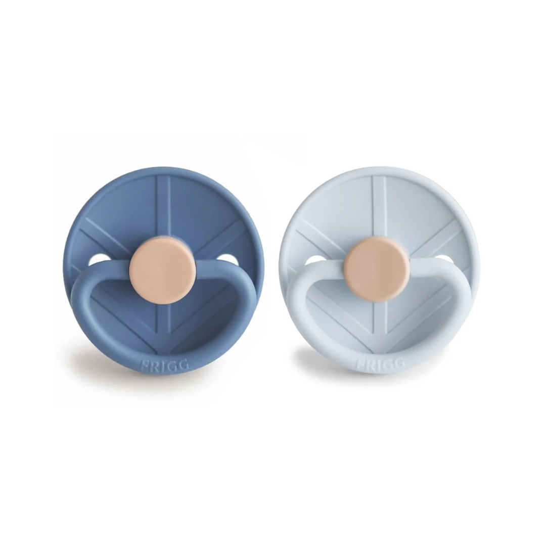 Pack de 2 Chupetes de Silicona - Little Viking - Ocean View / Powder Blue | FRIGG