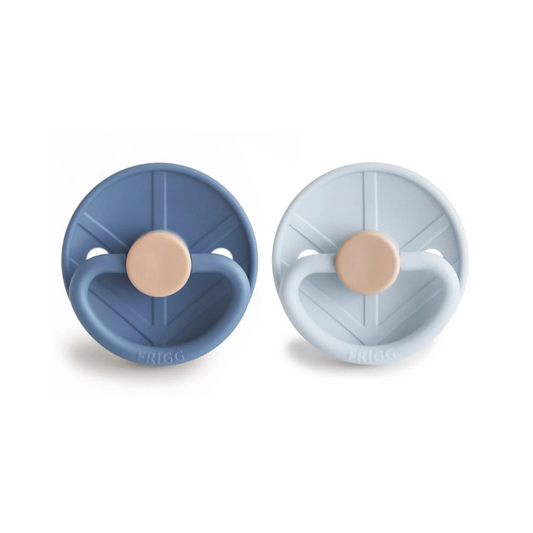 Pack de 2 Chupetes de Silicona - Little Viking - Ocean View / Powder Blue | FRIGG