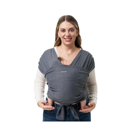 Portabebé Fular - Gris Oscuro | MomCozy