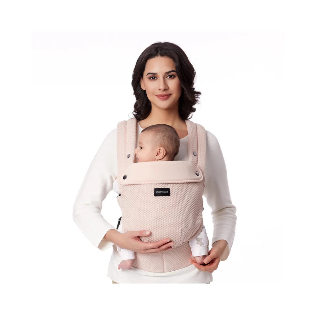 Portabebé 3 en 1 - Malla Rosa | MomCozy