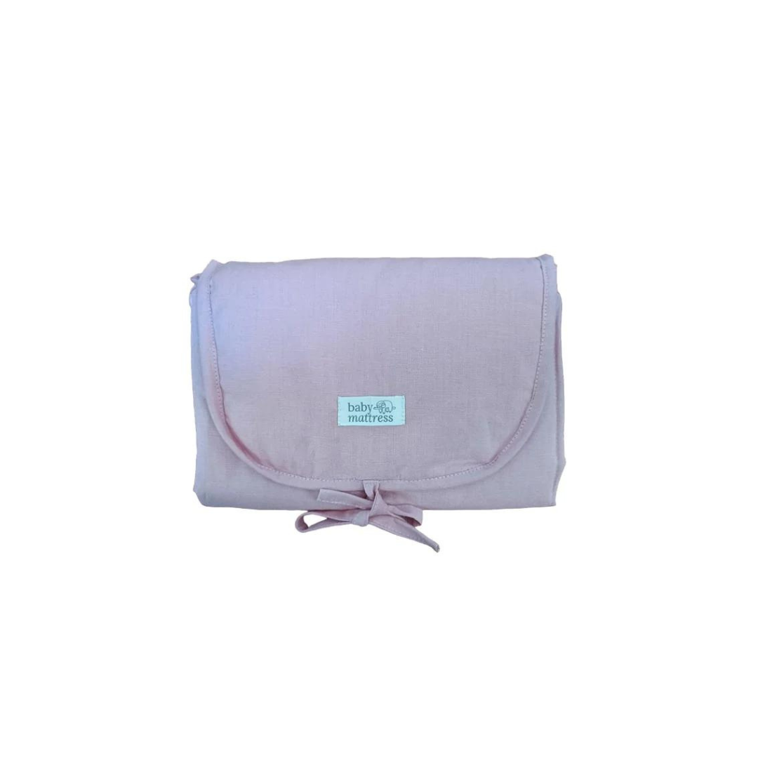 Mudador Portátil - Lino Palo Rosa | Baby Mattress