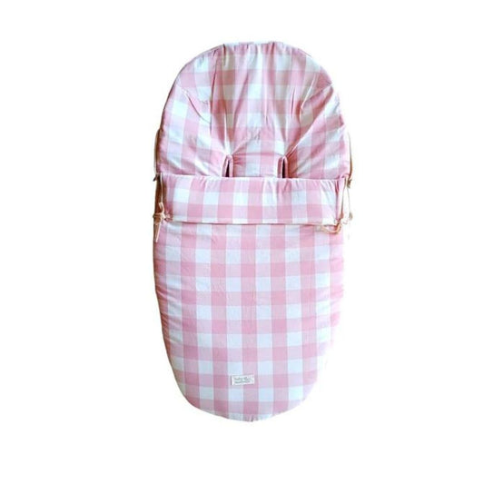 Saco para Coche - Algodón - Vichy Rosado | Baby Mattress
