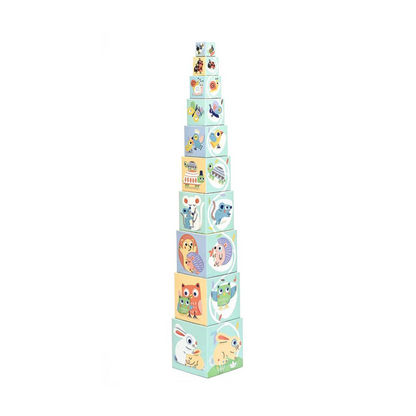 Cubos Apilables 10 Unidades - Baby Bloki | Djeco