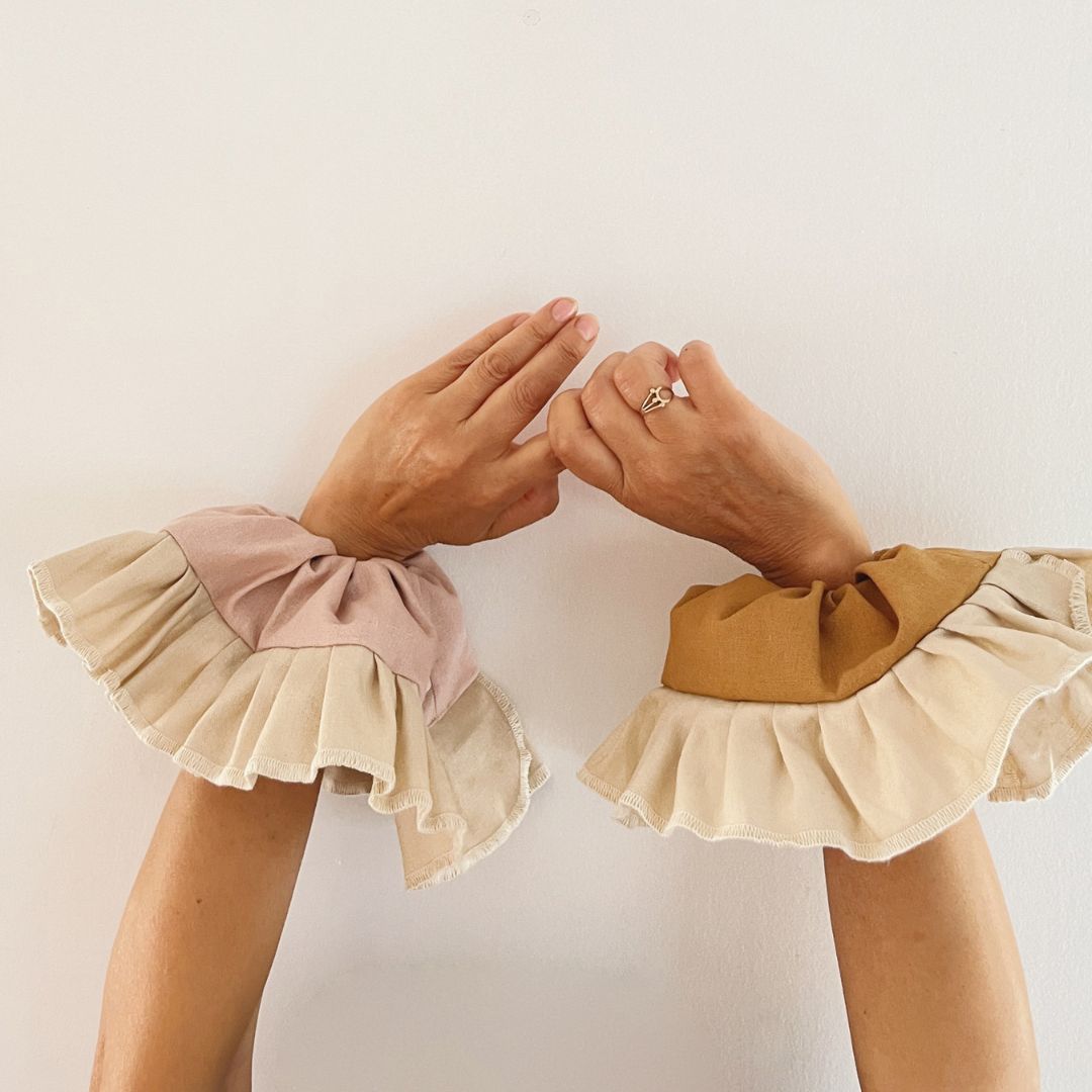 Collet Scrunchie - Lino Beige | An y Lu
