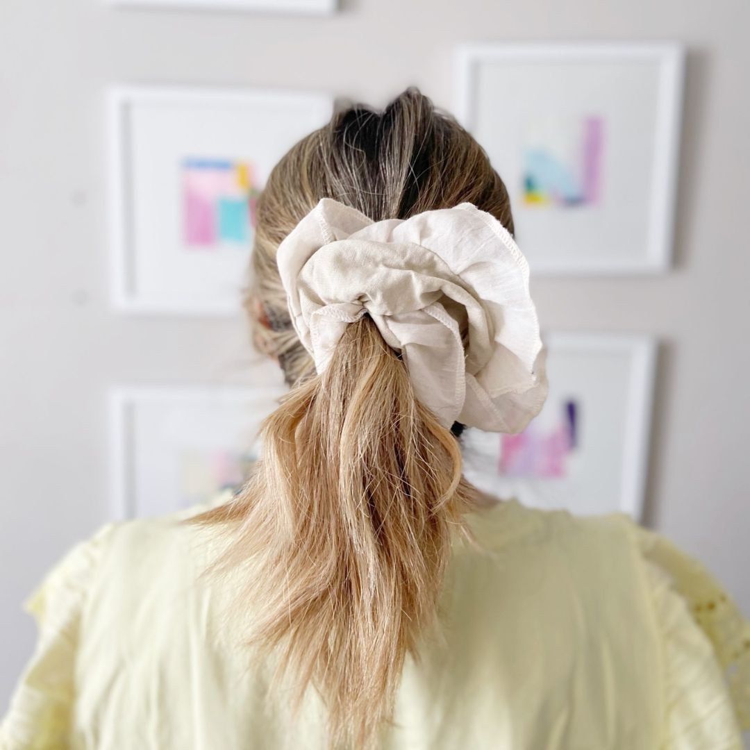 Collet Scrunchie - Lino Beige | An y Lu