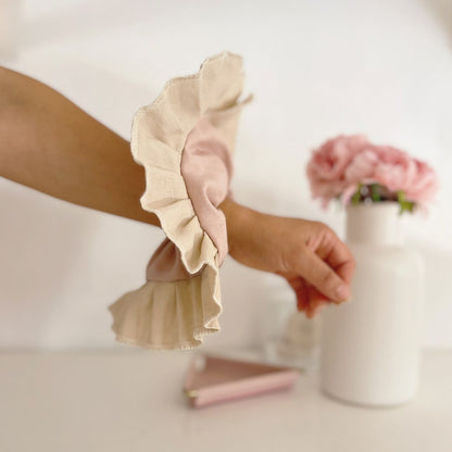 Collet Scrunchie - Lino Rosa Viejo | An y Lu