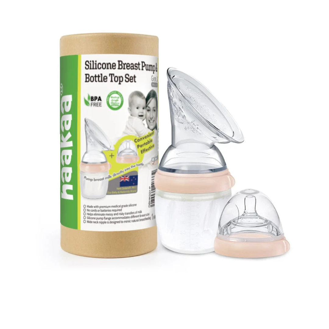 Pack Recolector de Leche Materna GEN 3 160ml - Durazno | haakaa