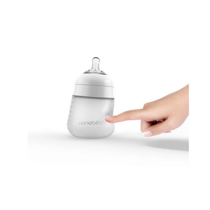 Pack 4 Mamaderas de Silicona 150 ml - Rosado y Blanco | Nanobebé