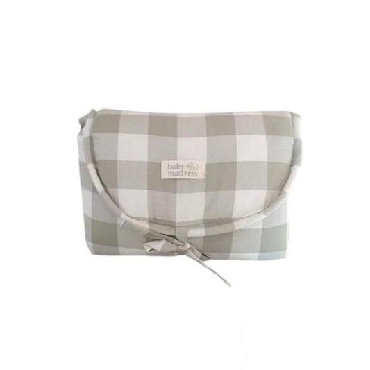 Portable Changing Pad - Green Vichy 