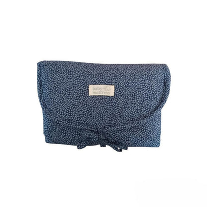Mudador Portátil - Flores Azules | Baby Mattress