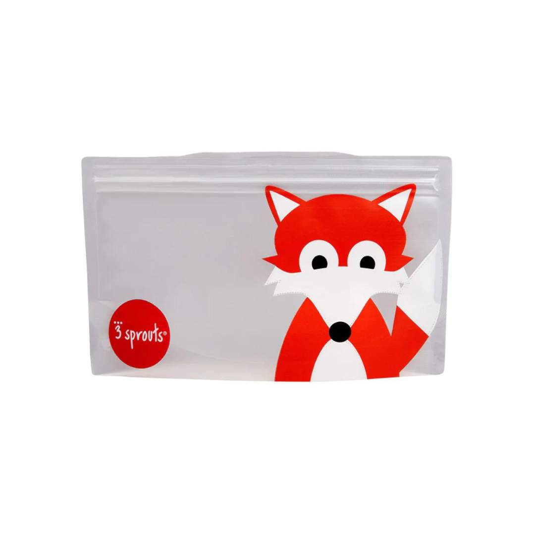 Bolsas Reutilizables para Snack - 2 unidades - Zorro | 3 Sprouts