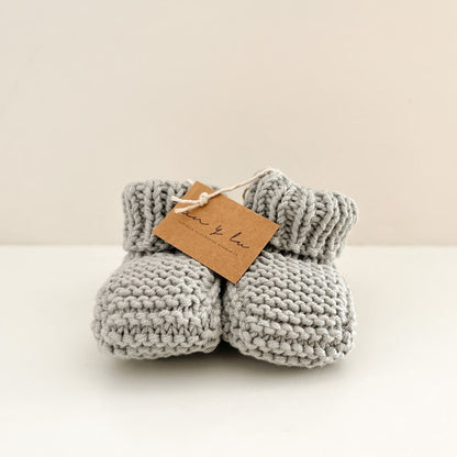 Botín tejido (0-6 meses) - Gris | An y Lu