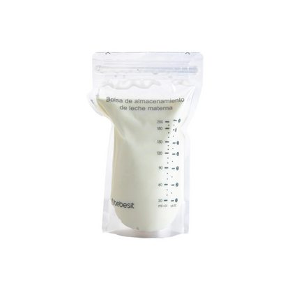 Bolsas para Almacenar Leche Materna 200 ml - Pack de 30 Unidades | Bebesit