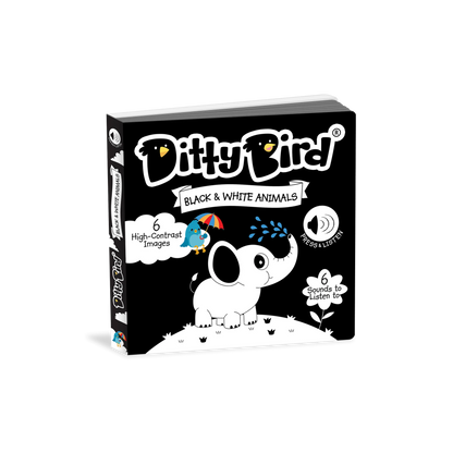 Libro Interactivo Musical - Black and White Animals | Ditty Bird