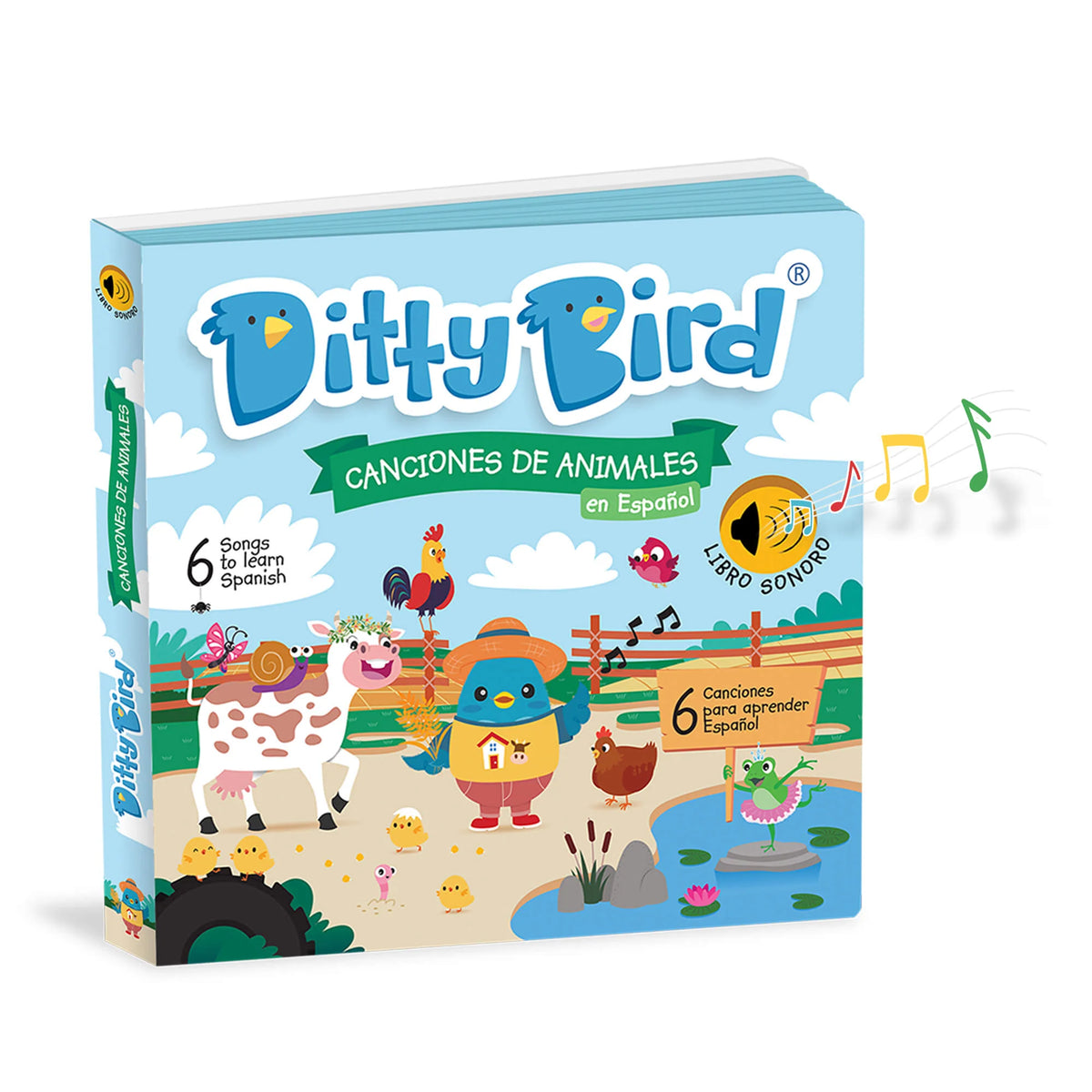 Libro Interactivo - Canciones de Animales en Español | Ditty Bird