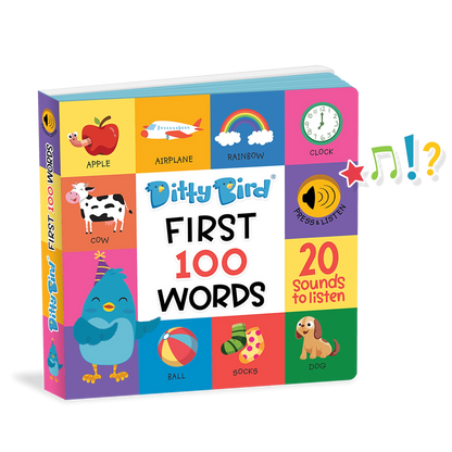 Libro Interactivo Musical - First 100 Words | Ditty Bird