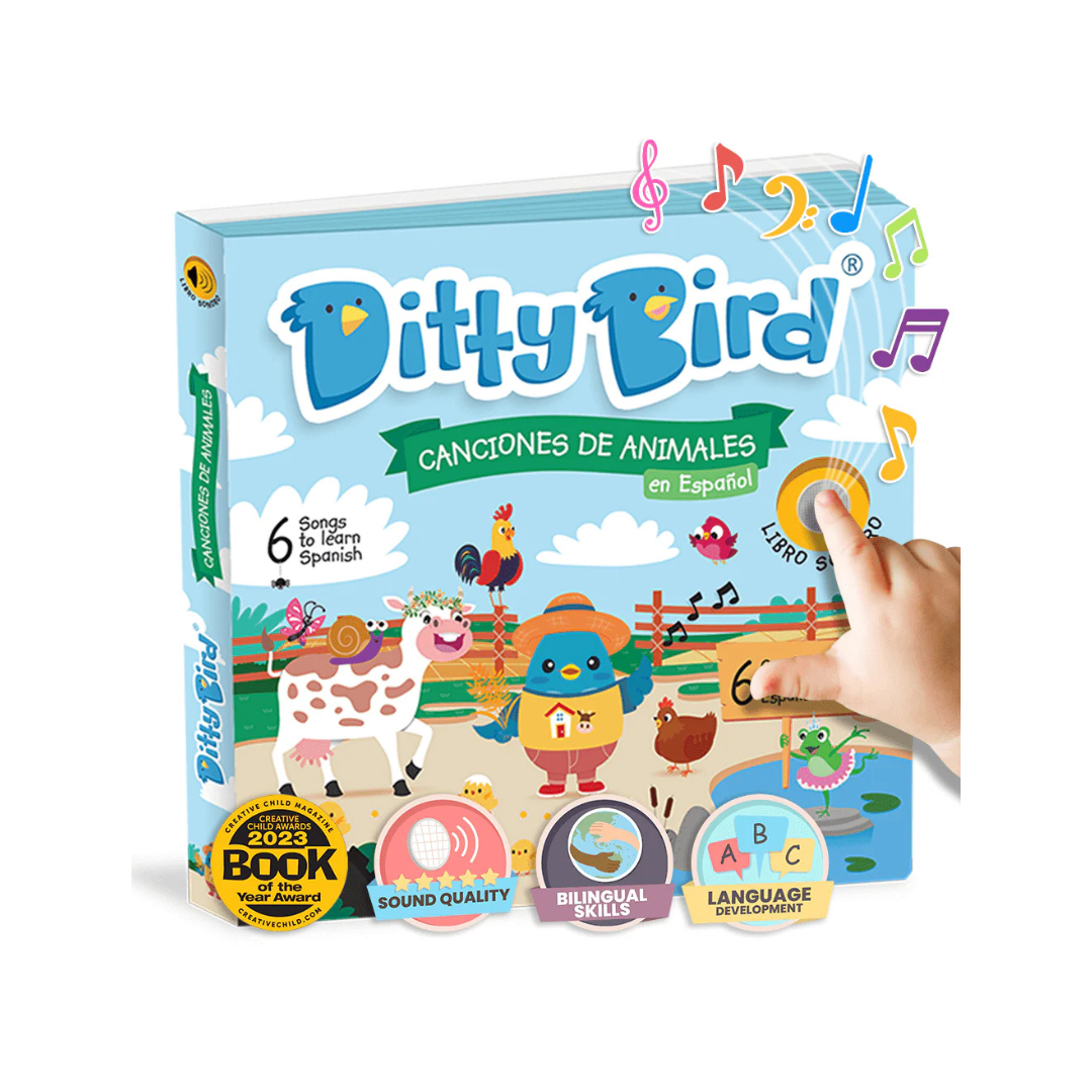 Libro Interactivo - Canciones de Animales en Español | Ditty Bird