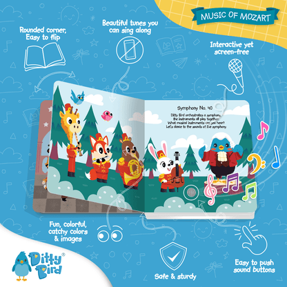 Libro Interactivo Musical - Music of Mozart | Ditty Bird