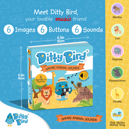 Interactive Musical Book - Safari Animal Sounds