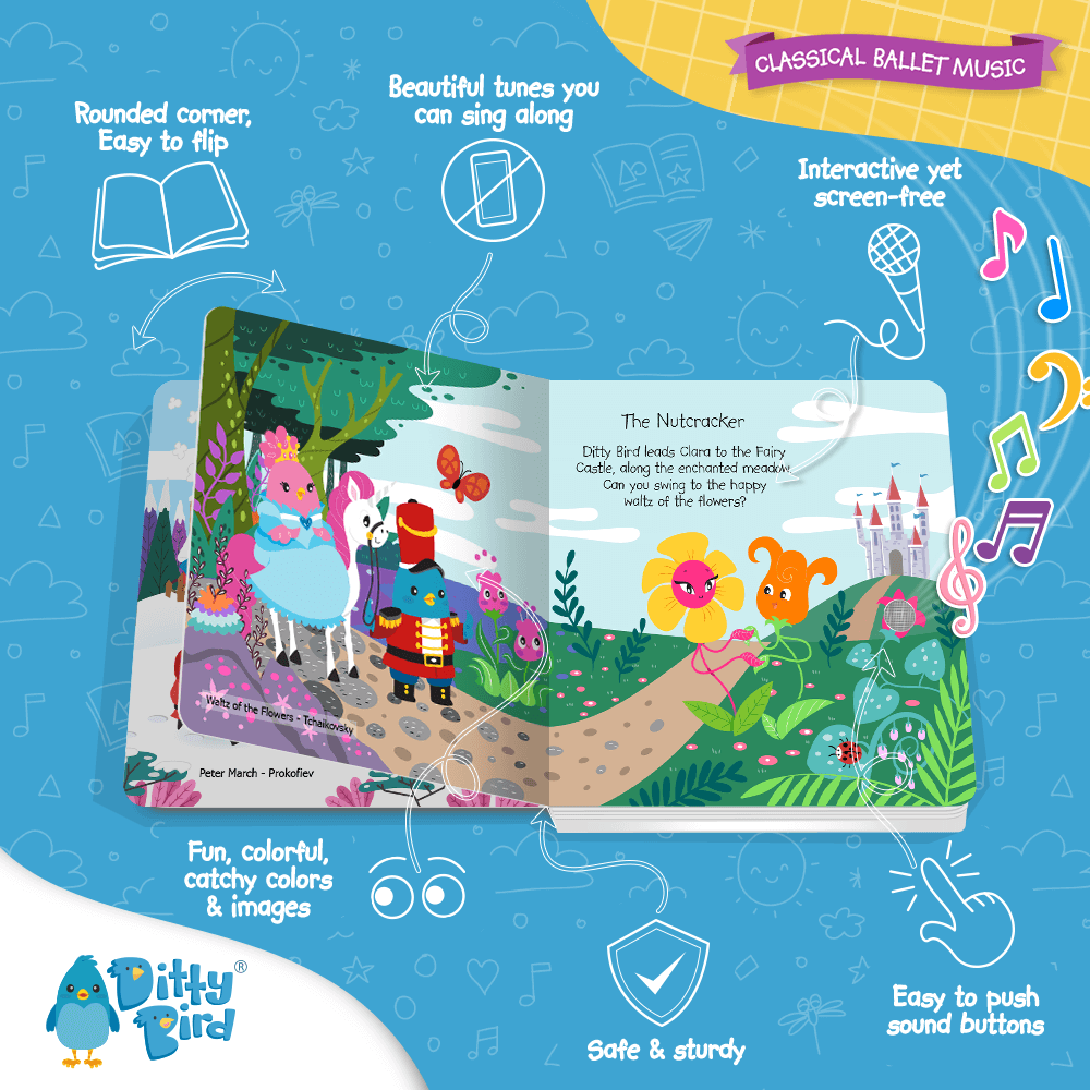 Libro Interactivo Musical - Classical Ballet Music | Ditty Bird