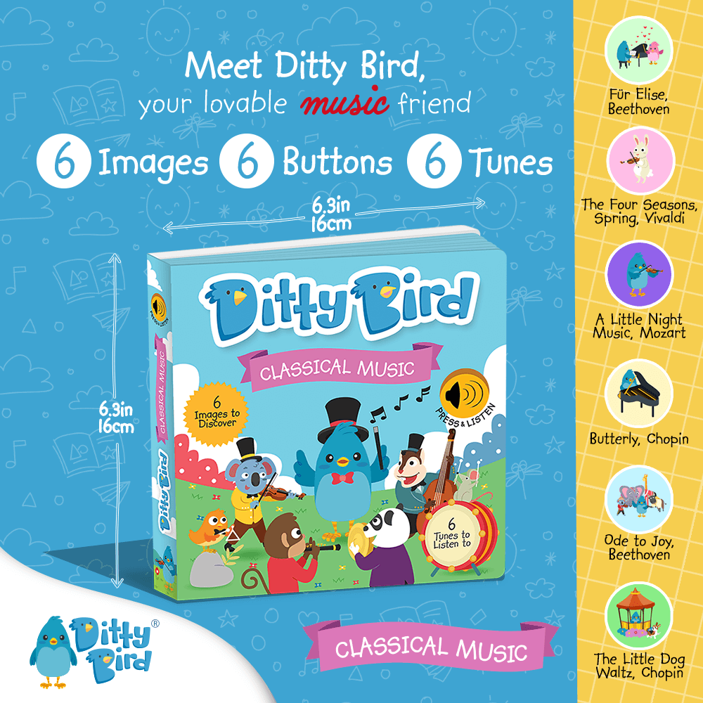 Libro Interactivo Musical - Classical Music | Ditty Bird