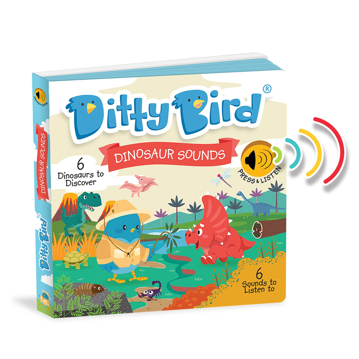 Libro Interactivo Musical - Dinosaur Sounds | Ditty Bird