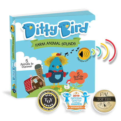 Libro Interactivo Musical - Farm Animal Sounds | Ditty Bird