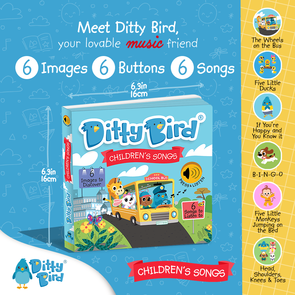 Libro Interactivo Musical - Children's Songs | Ditty Bird