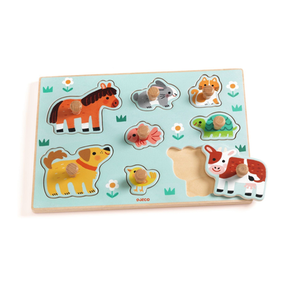 Puzzle Madera - Dog’n’Co | Djeco