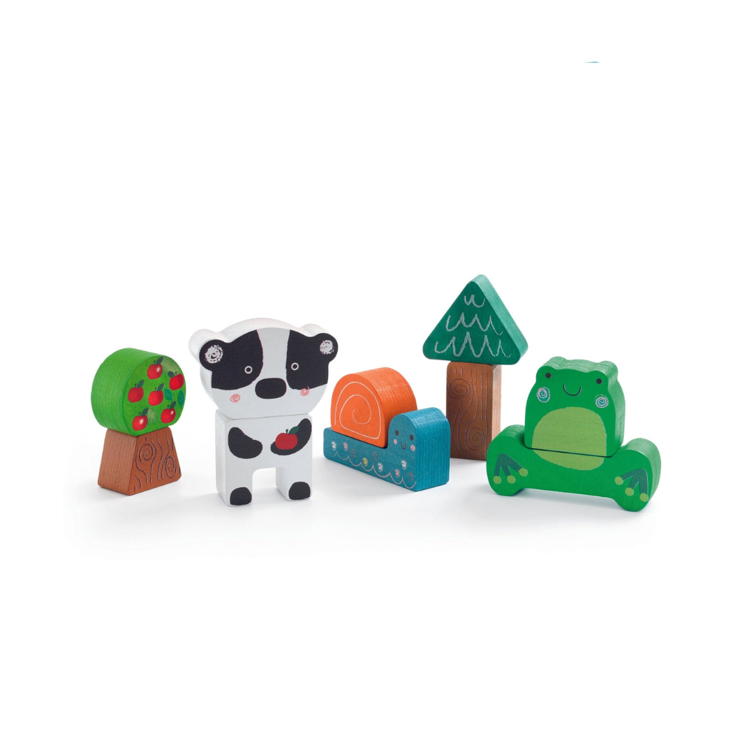 Puzzle Madera Relieve - Puzz Match Happy | Djeco