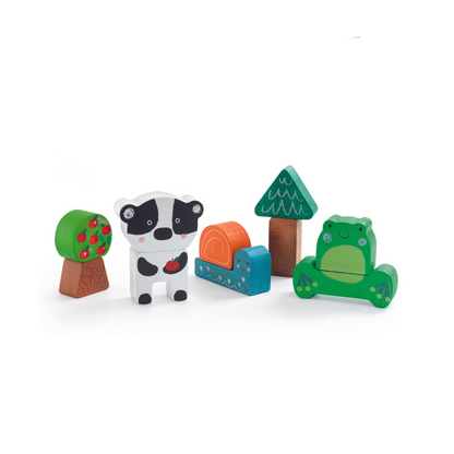 Puzzle Madera Relieve - Puzz Match Happy | Djeco